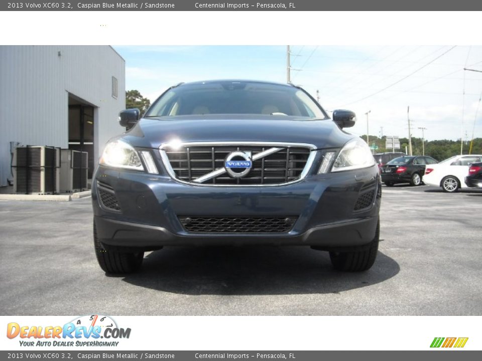 2013 Volvo XC60 3.2 Caspian Blue Metallic / Sandstone Photo #8