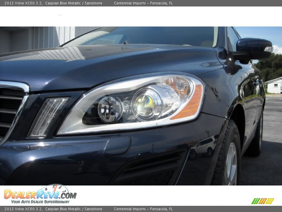 2013 Volvo XC60 3.2 Caspian Blue Metallic / Sandstone Photo #9