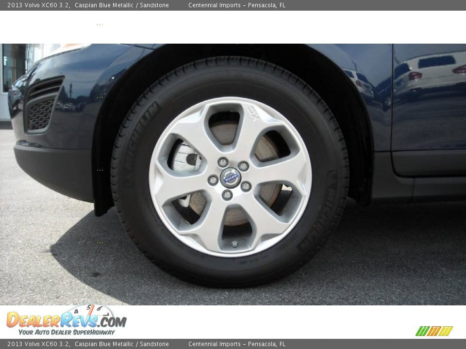 2013 Volvo XC60 3.2 Caspian Blue Metallic / Sandstone Photo #10