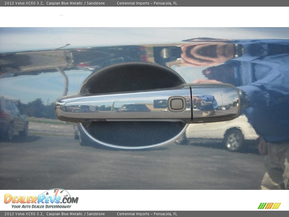 2013 Volvo XC60 3.2 Caspian Blue Metallic / Sandstone Photo #12