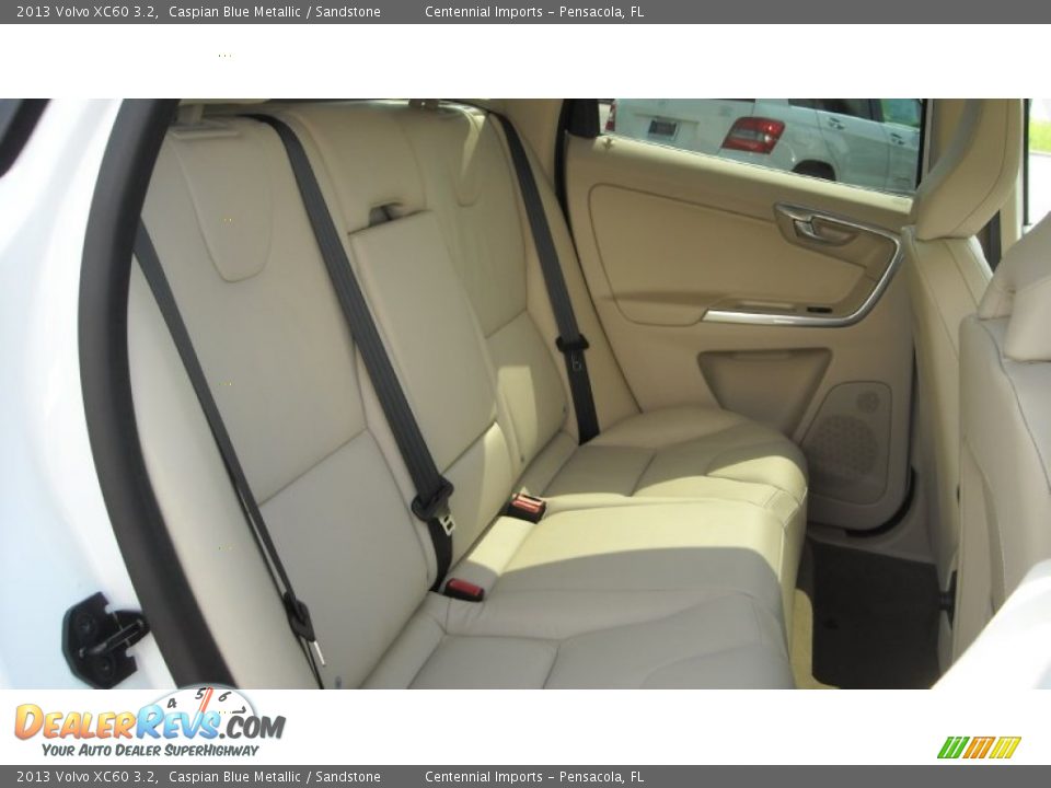 2013 Volvo XC60 3.2 Caspian Blue Metallic / Sandstone Photo #15