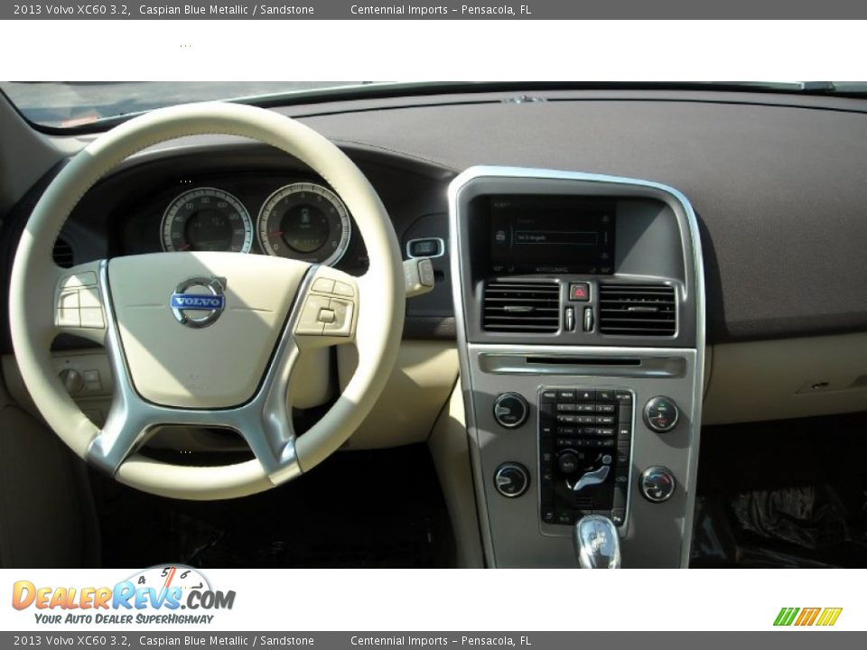 2013 Volvo XC60 3.2 Caspian Blue Metallic / Sandstone Photo #17