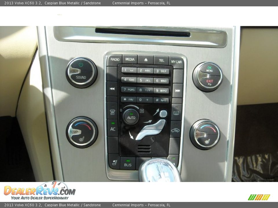 2013 Volvo XC60 3.2 Caspian Blue Metallic / Sandstone Photo #19
