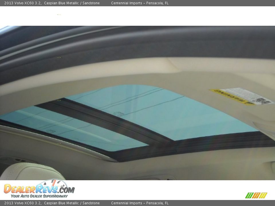 2013 Volvo XC60 3.2 Caspian Blue Metallic / Sandstone Photo #20