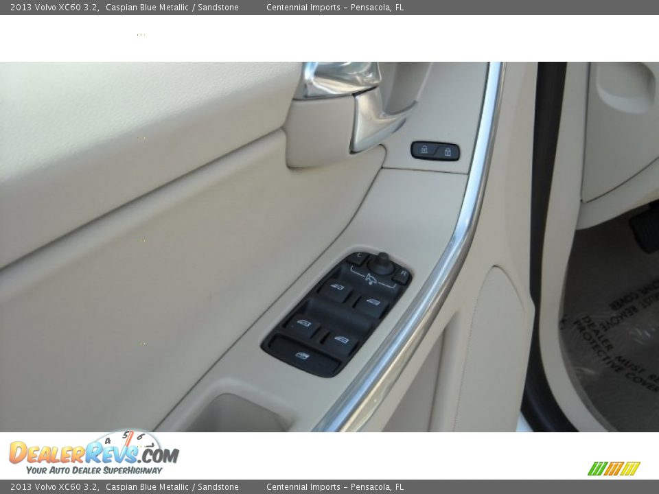 2013 Volvo XC60 3.2 Caspian Blue Metallic / Sandstone Photo #21
