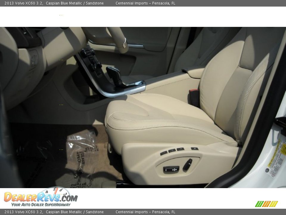2013 Volvo XC60 3.2 Caspian Blue Metallic / Sandstone Photo #22