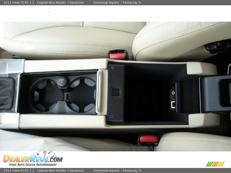 2013 Volvo XC60 3.2 Caspian Blue Metallic / Sandstone Photo #26