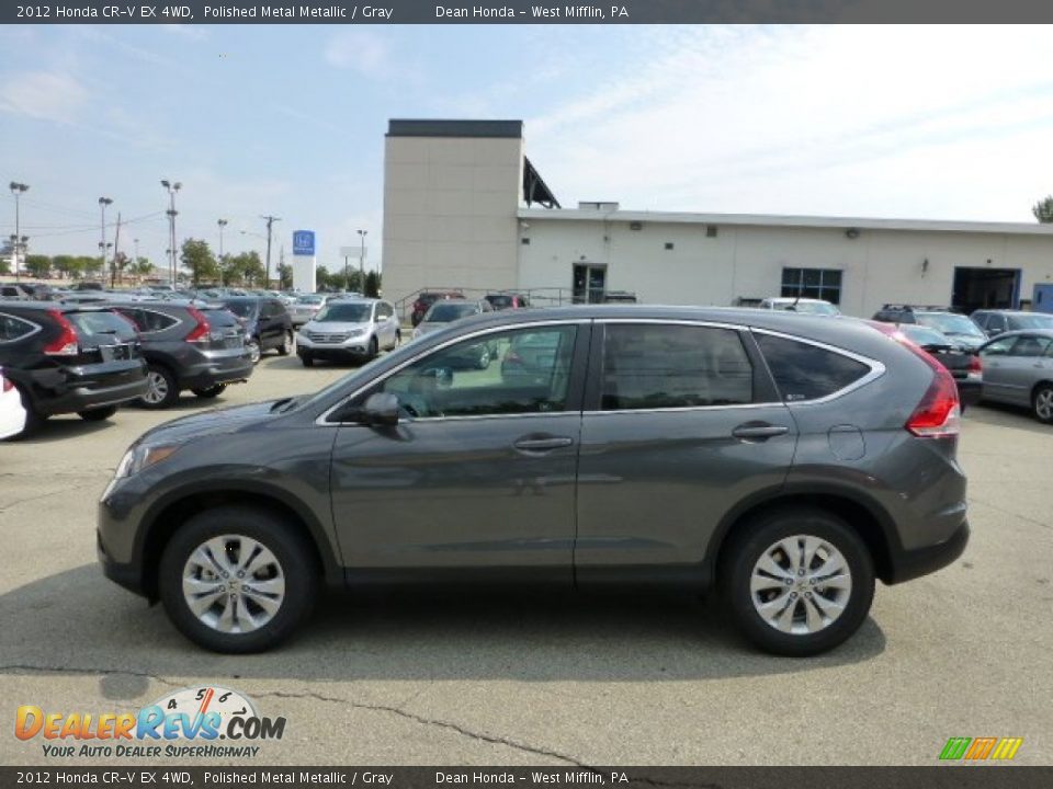 2012 Honda CR-V EX 4WD Polished Metal Metallic / Gray Photo #1