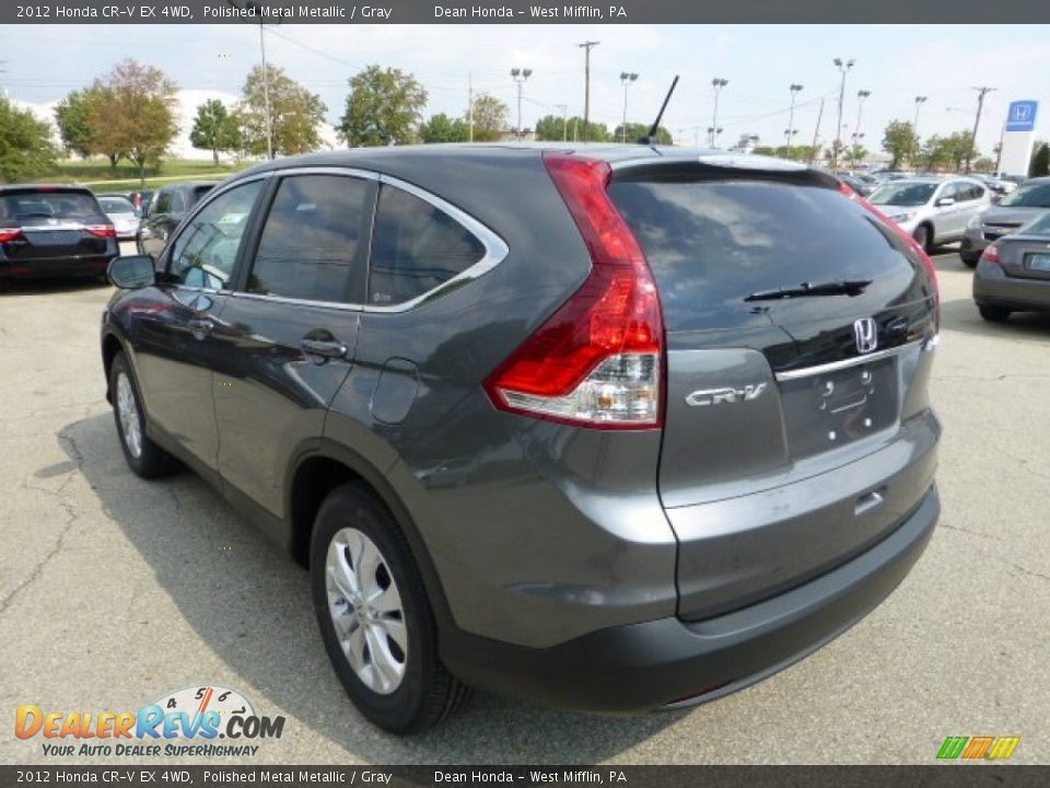 2012 Honda CR-V EX 4WD Polished Metal Metallic / Gray Photo #2