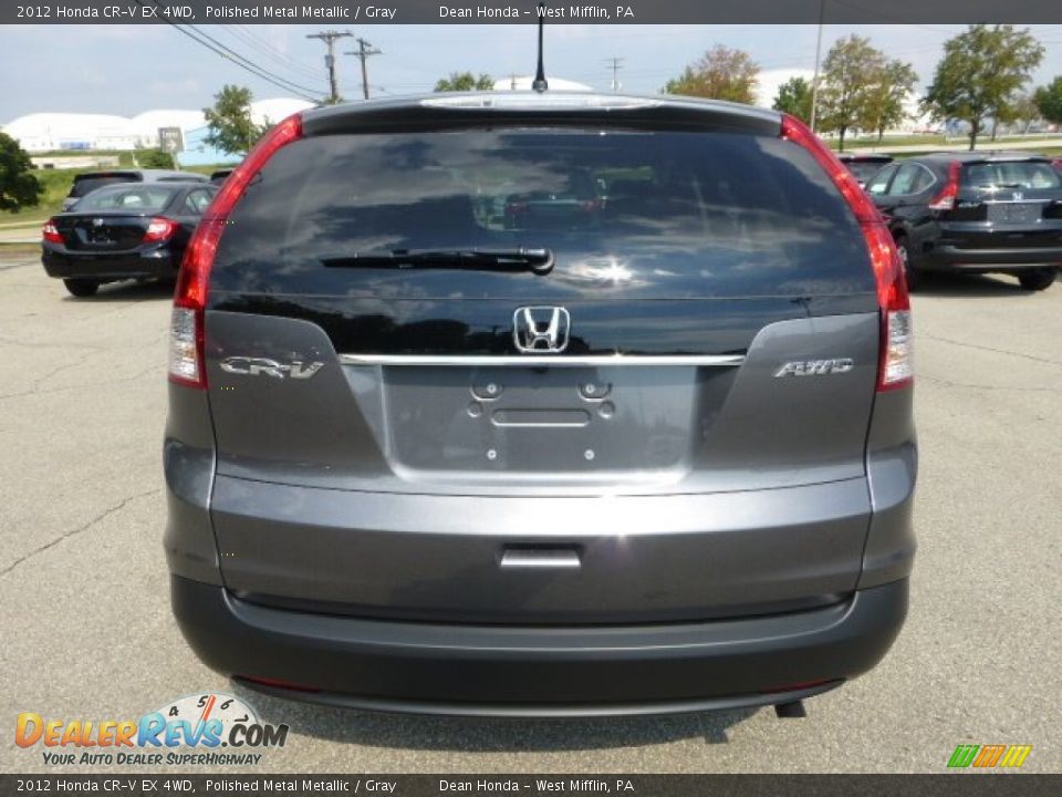 2012 Honda CR-V EX 4WD Polished Metal Metallic / Gray Photo #3