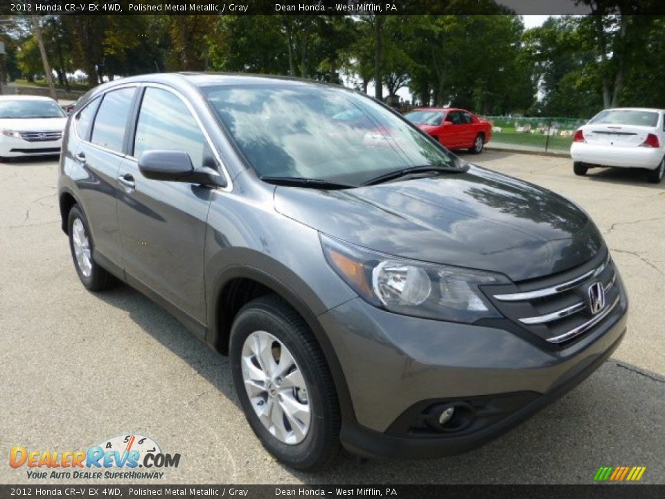 2012 Honda CR-V EX 4WD Polished Metal Metallic / Gray Photo #6