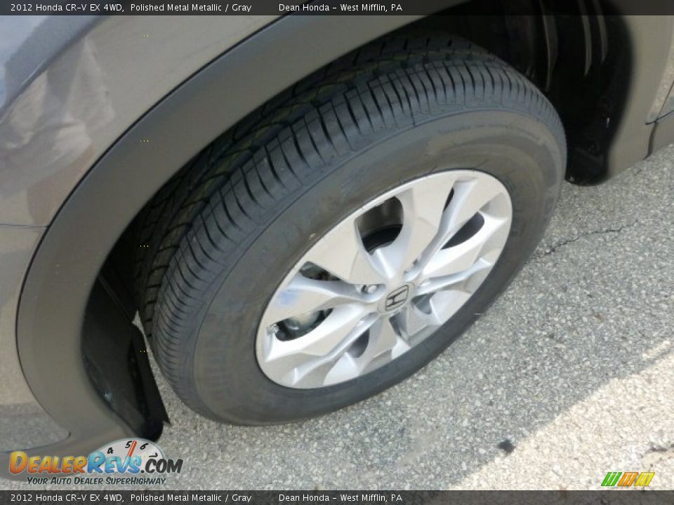 2012 Honda CR-V EX 4WD Polished Metal Metallic / Gray Photo #9