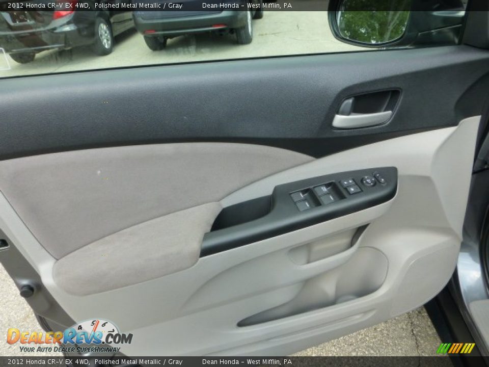 2012 Honda CR-V EX 4WD Polished Metal Metallic / Gray Photo #14