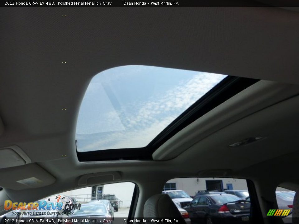 2012 Honda CR-V EX 4WD Polished Metal Metallic / Gray Photo #16