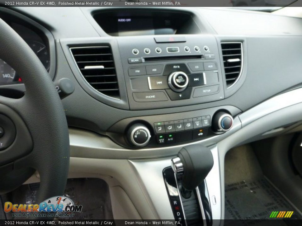 2012 Honda CR-V EX 4WD Polished Metal Metallic / Gray Photo #18