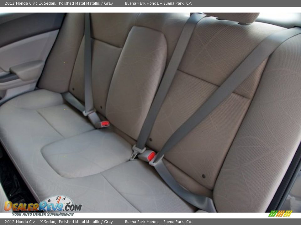 2012 Honda Civic LX Sedan Polished Metal Metallic / Gray Photo #15