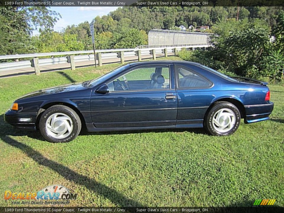 Twilight Blue Metallic 1989 Ford Thunderbird SC Super Coupe Photo #5