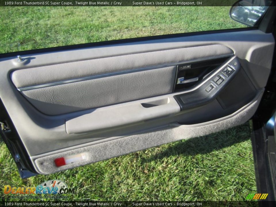 1989 Ford Thunderbird SC Super Coupe Twilight Blue Metallic / Grey Photo #16