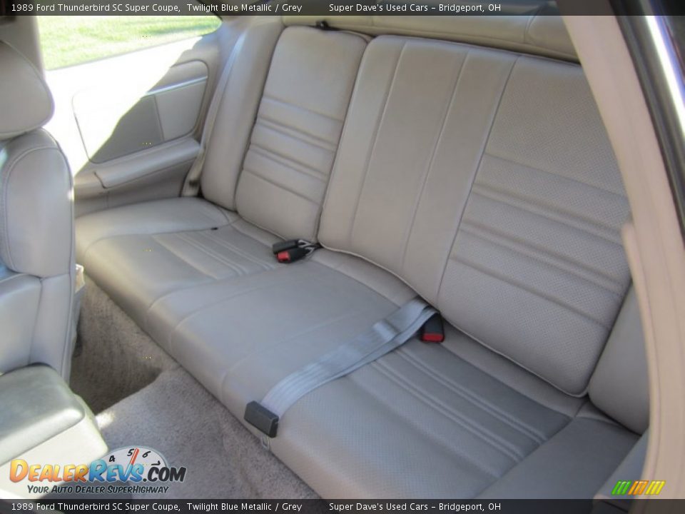 Rear Seat of 1989 Ford Thunderbird SC Super Coupe Photo #17