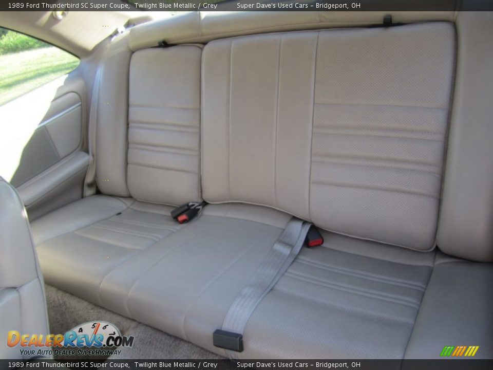 1989 Ford Thunderbird SC Super Coupe Twilight Blue Metallic / Grey Photo #18