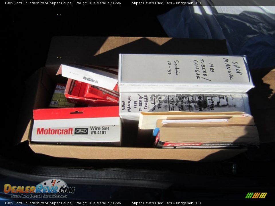 1989 Ford Thunderbird SC Super Coupe Twilight Blue Metallic / Grey Photo #20