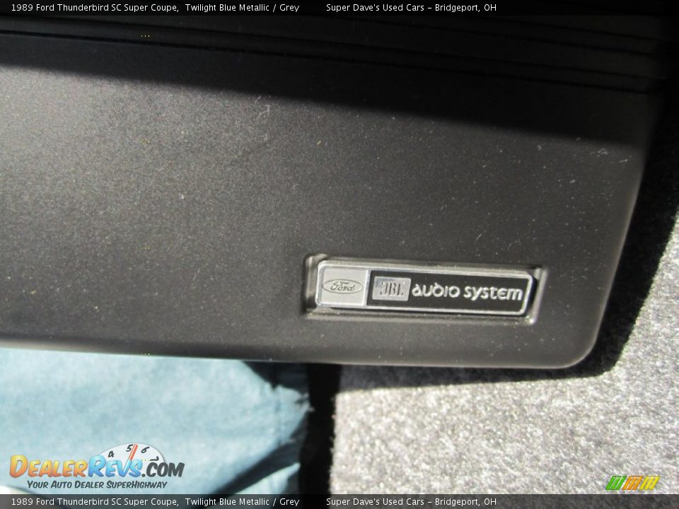 1989 Ford Thunderbird SC Super Coupe Twilight Blue Metallic / Grey Photo #22