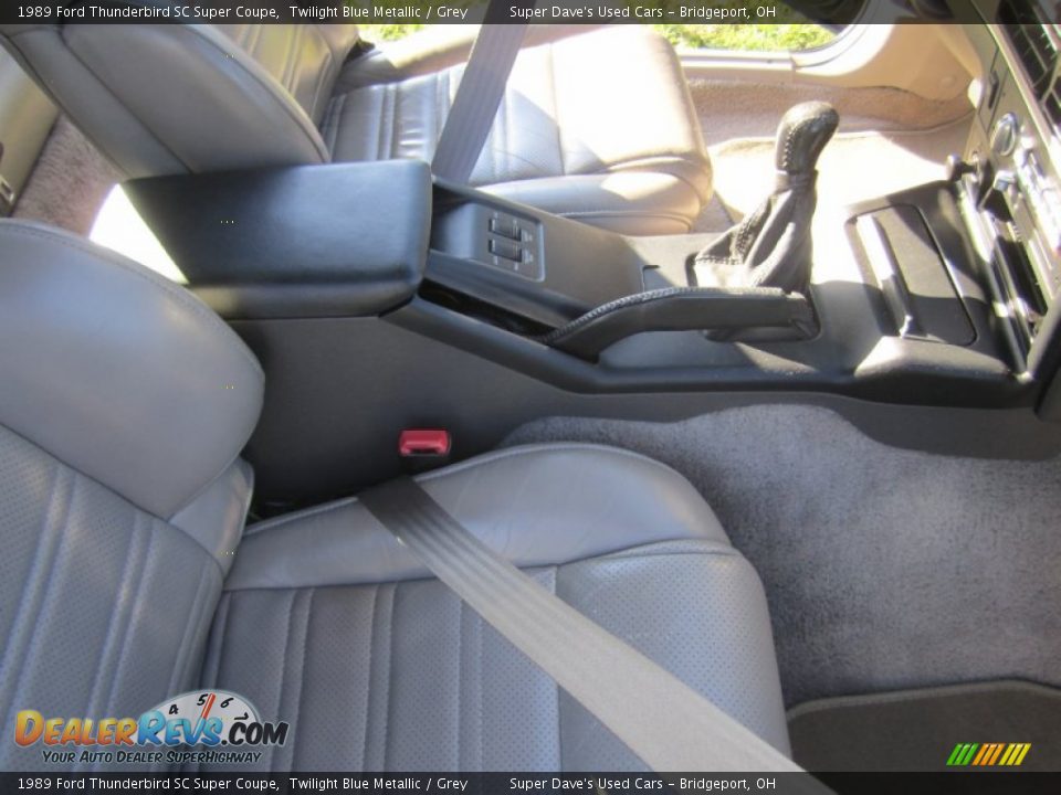 1989 Ford Thunderbird SC Super Coupe Twilight Blue Metallic / Grey Photo #26