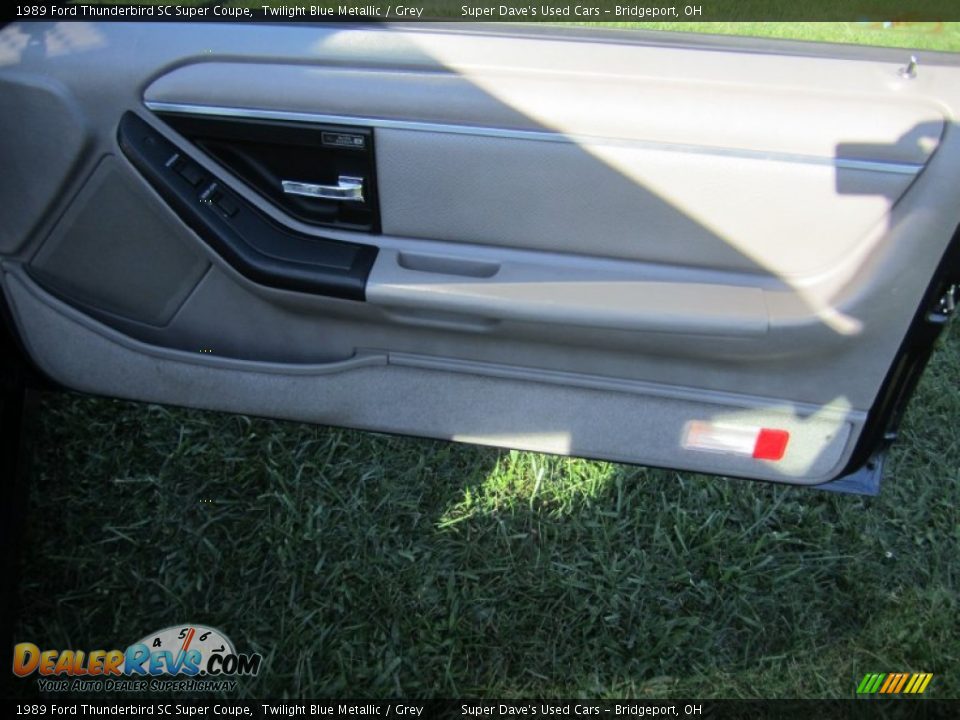 1989 Ford Thunderbird SC Super Coupe Twilight Blue Metallic / Grey Photo #28