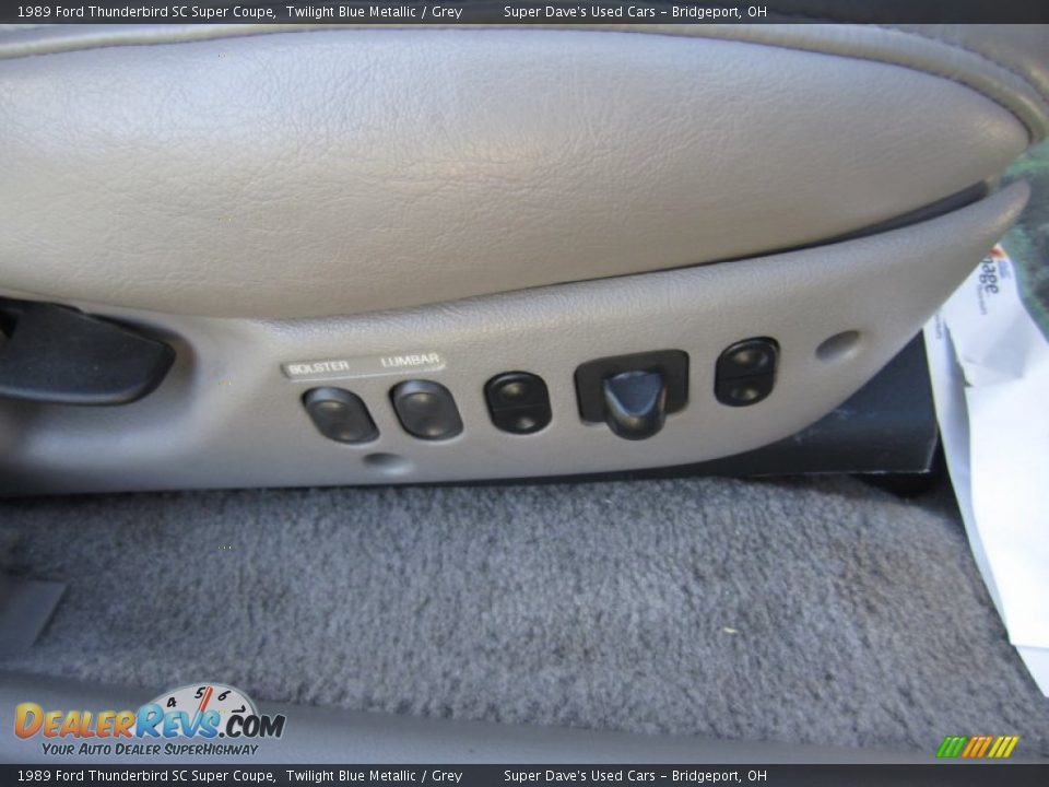 1989 Ford Thunderbird SC Super Coupe Twilight Blue Metallic / Grey Photo #29