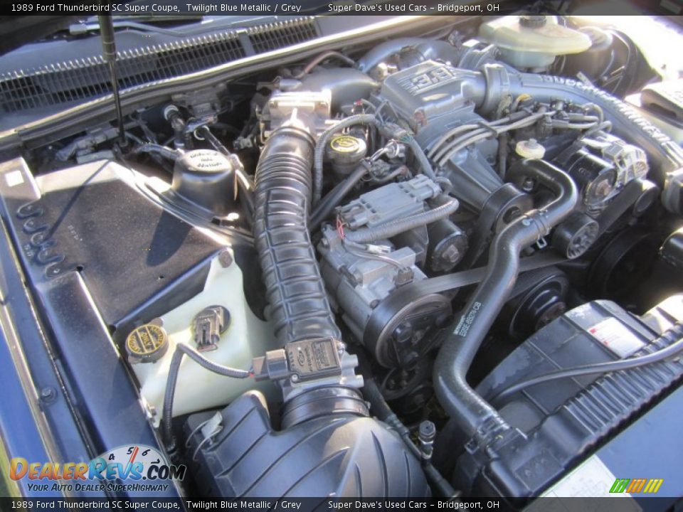 1989 Ford Thunderbird SC Super Coupe 3.8 Liter Supercharged OHV 12-Valve V6 Engine Photo #30