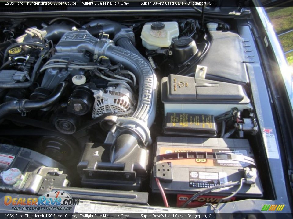 1989 Ford Thunderbird SC Super Coupe 3.8 Liter Supercharged OHV 12-Valve V6 Engine Photo #31