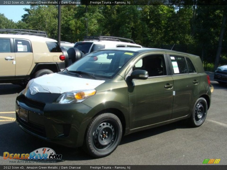 2012 Scion xD Amazon Green Metallic / Dark Charcoal Photo #3