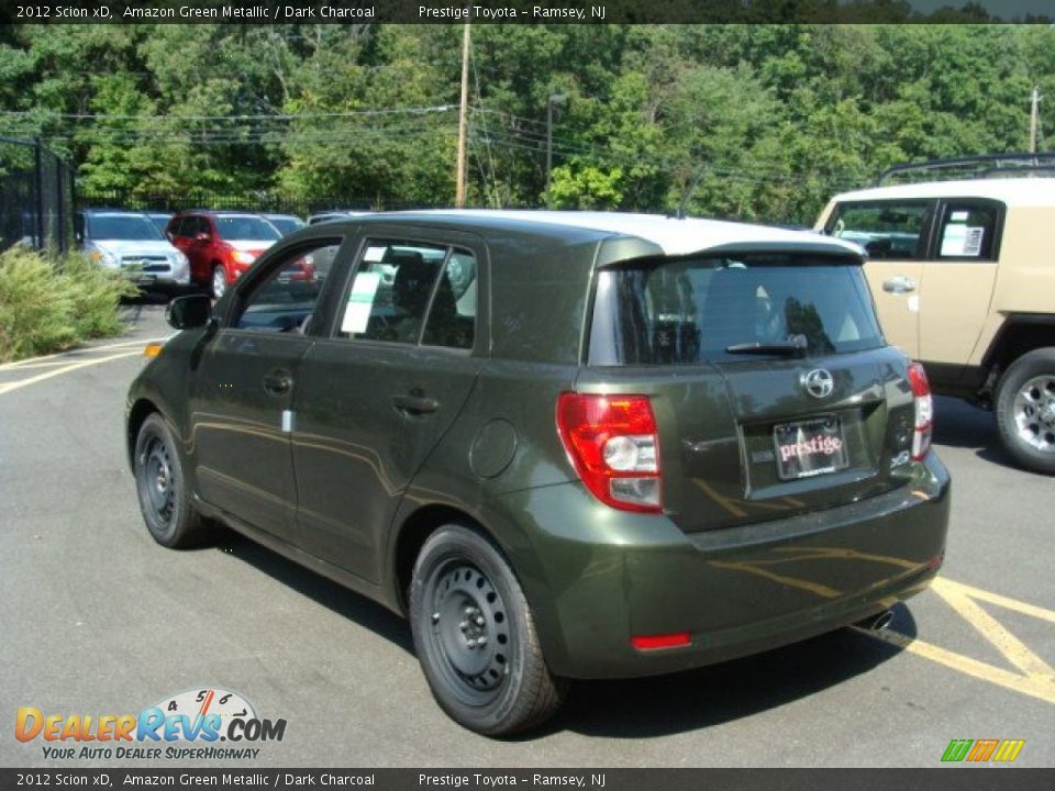 2012 Scion xD Amazon Green Metallic / Dark Charcoal Photo #4