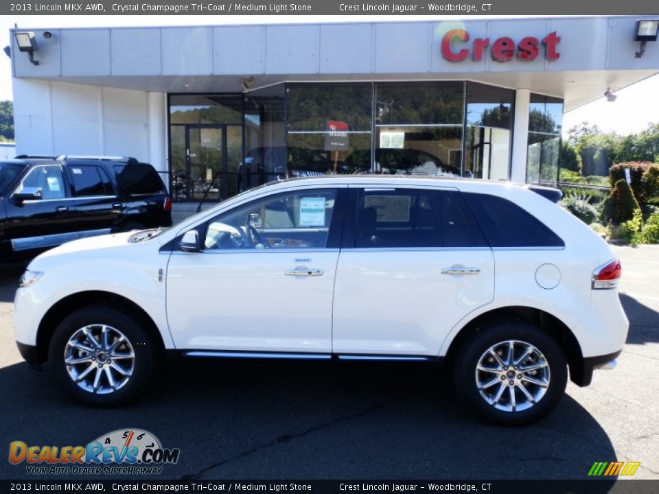 2013 Lincoln MKX AWD Crystal Champagne Tri-Coat / Medium Light Stone Photo #1