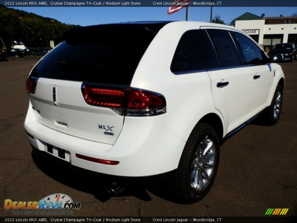 2013 Lincoln MKX AWD Crystal Champagne Tri-Coat / Medium Light Stone Photo #5