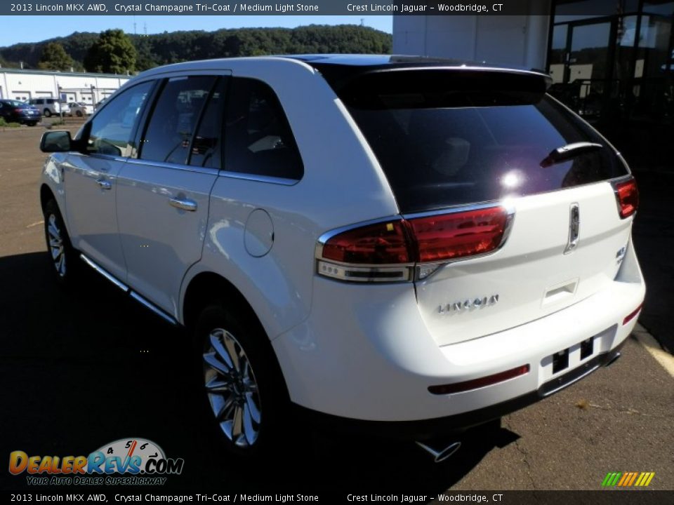 2013 Lincoln MKX AWD Crystal Champagne Tri-Coat / Medium Light Stone Photo #7