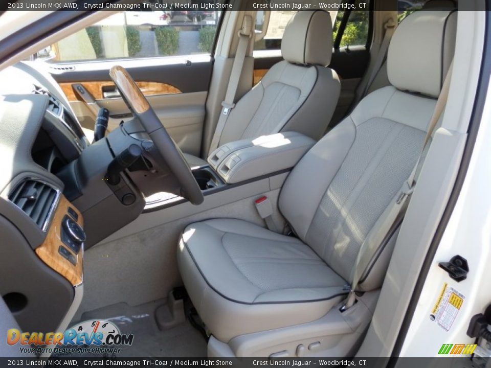 2013 Lincoln MKX AWD Crystal Champagne Tri-Coat / Medium Light Stone Photo #8