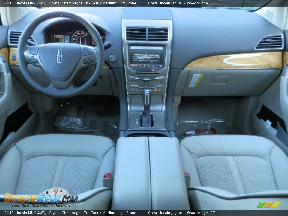 2013 Lincoln MKX AWD Crystal Champagne Tri-Coat / Medium Light Stone Photo #11