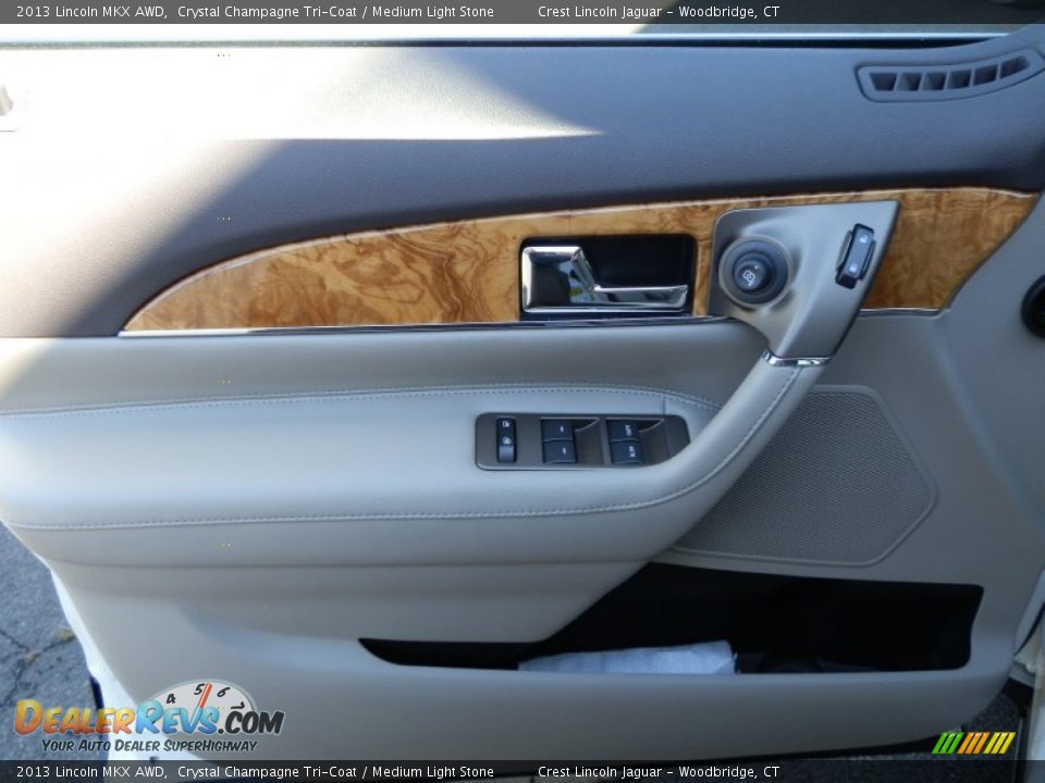 2013 Lincoln MKX AWD Crystal Champagne Tri-Coat / Medium Light Stone Photo #13