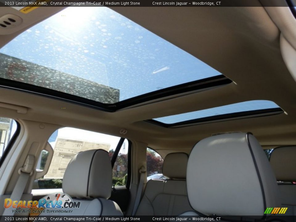2013 Lincoln MKX AWD Crystal Champagne Tri-Coat / Medium Light Stone Photo #15