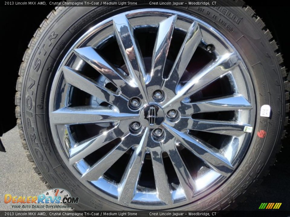 2013 Lincoln MKX AWD Crystal Champagne Tri-Coat / Medium Light Stone Photo #16
