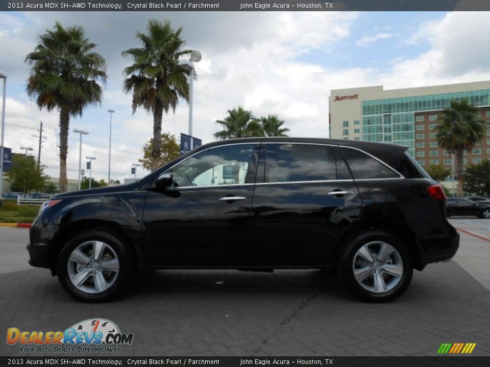 2013 Acura MDX SH-AWD Technology Crystal Black Pearl / Parchment Photo #4