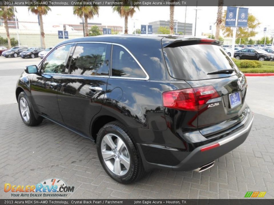 2013 Acura MDX SH-AWD Technology Crystal Black Pearl / Parchment Photo #5