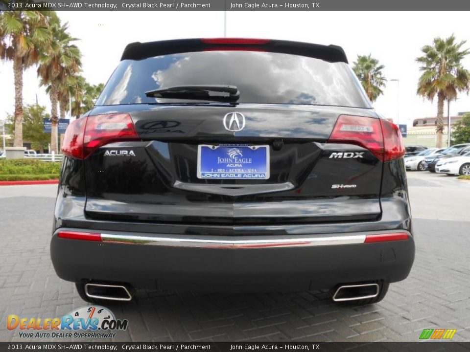 2013 Acura MDX SH-AWD Technology Crystal Black Pearl / Parchment Photo #6