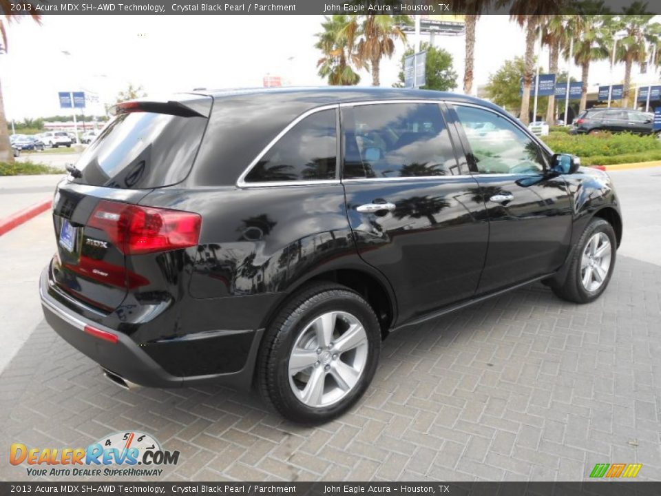 2013 Acura MDX SH-AWD Technology Crystal Black Pearl / Parchment Photo #7