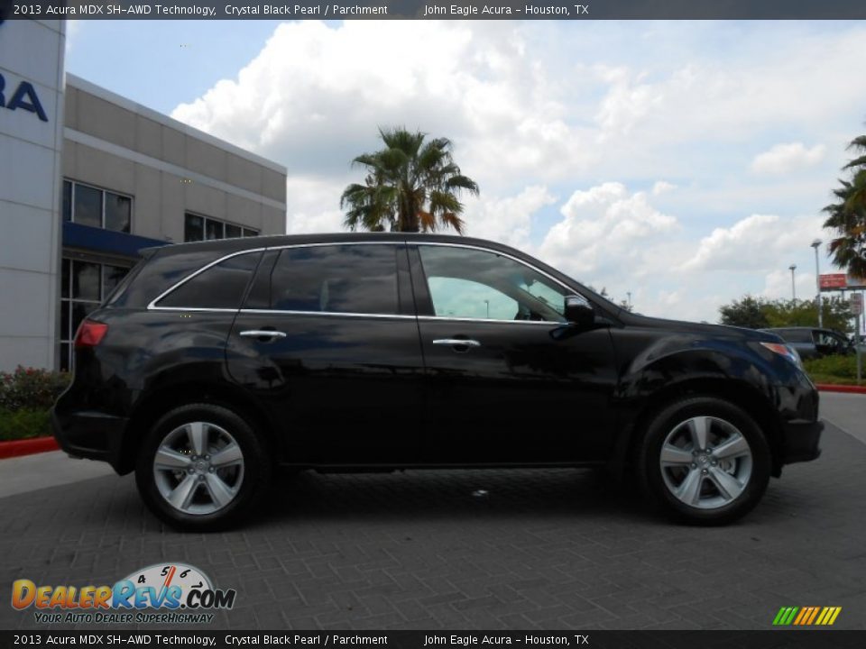 2013 Acura MDX SH-AWD Technology Crystal Black Pearl / Parchment Photo #8