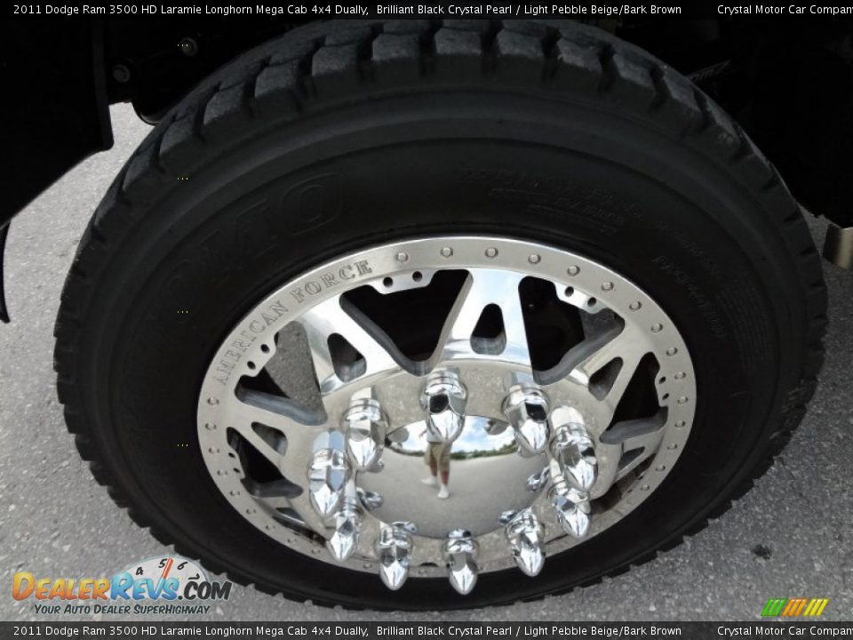 Custom Wheels of 2011 Dodge Ram 3500 HD Laramie Longhorn Mega Cab 4x4 Dually Photo #14