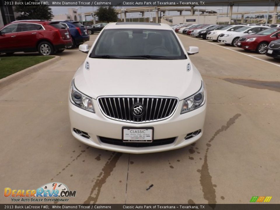 2013 Buick LaCrosse FWD White Diamond Tricoat / Cashmere Photo #8