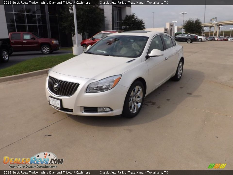 2013 Buick Regal Turbo White Diamond Tricoat / Cashmere Photo #1