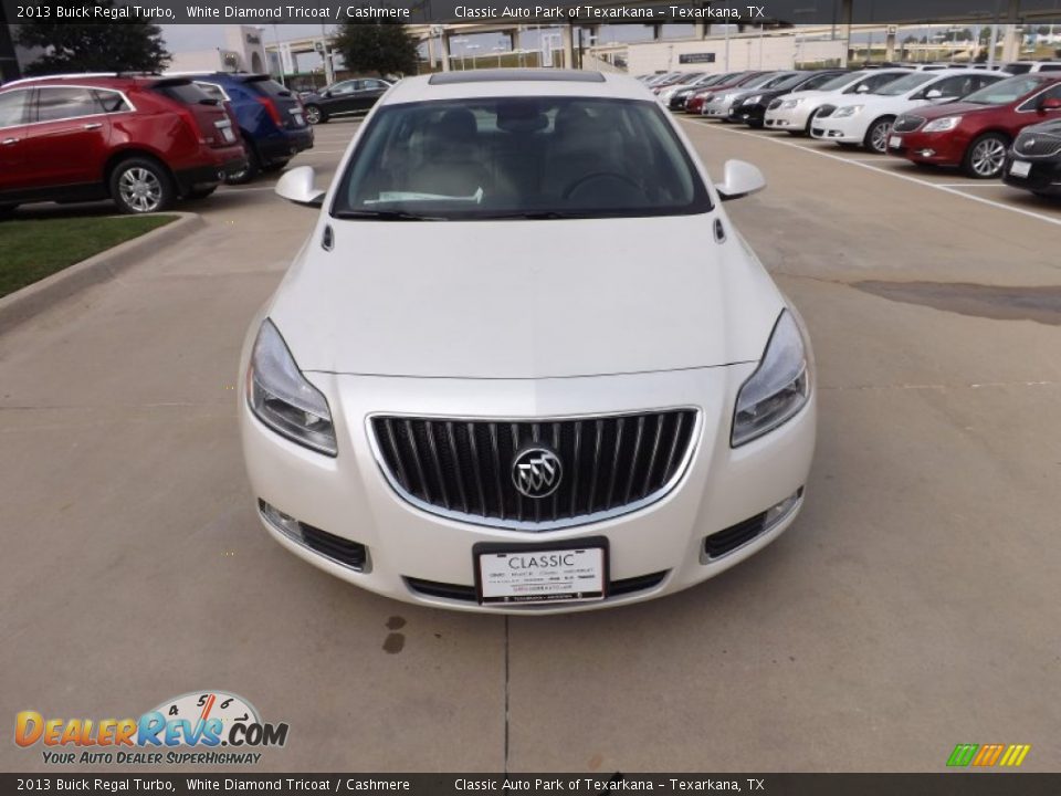 2013 Buick Regal Turbo White Diamond Tricoat / Cashmere Photo #8